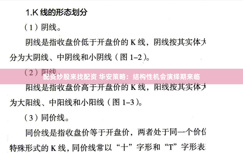 配资炒股来找配资 华安策略：结构性机会演绎期来临