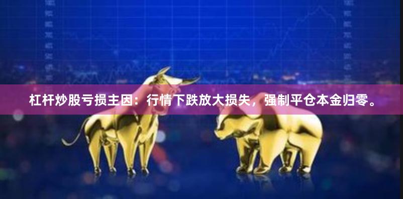 杠杆炒股亏损主因：行情下跌放大损失，强制平仓本金归零。